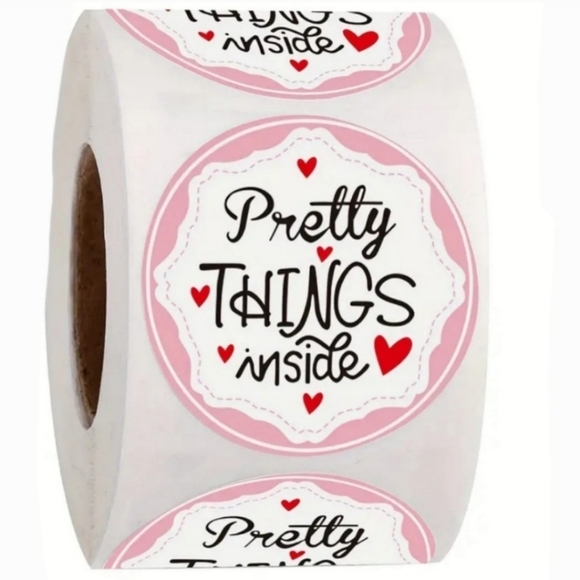 550 Pc Toned Confetti Colored Thank You Insert Cards and Stickers - Picture 5 of 5